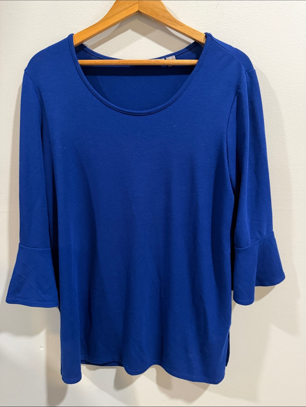 Valerie Stevens Scoop Neck Top‎ in Royal Blue